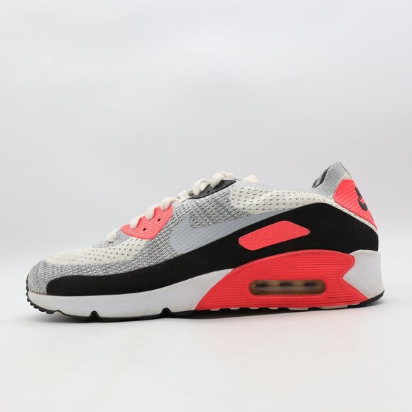 Nike ID Air Max 90 Ultra 2.0 Men's Size 10.5 Flyknit Infrared Crimson Sneakers - Picture 4 of 10